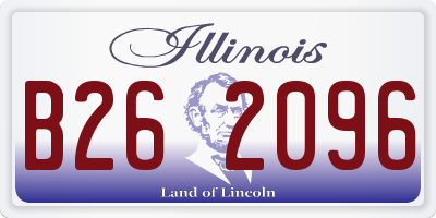 IL license plate B262096