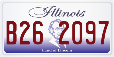 IL license plate B262097