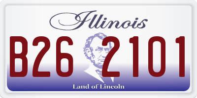 IL license plate B262101