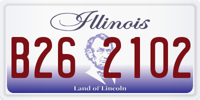 IL license plate B262102