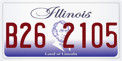 IL license plate B262105