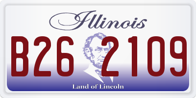 IL license plate B262109