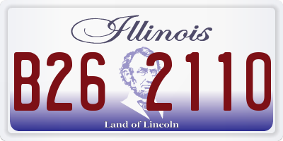 IL license plate B262110