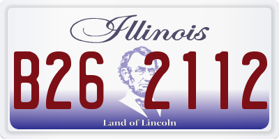 IL license plate B262112