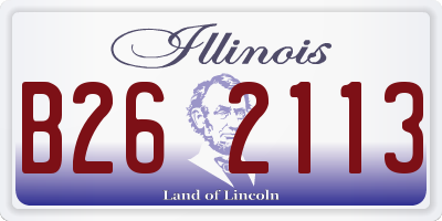 IL license plate B262113