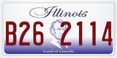 IL license plate B262114