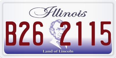IL license plate B262115