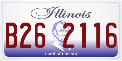 IL license plate B262116