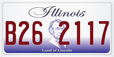 IL license plate B262117