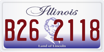 IL license plate B262118