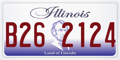 IL license plate B262124