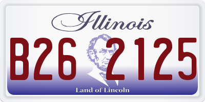 IL license plate B262125