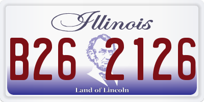 IL license plate B262126