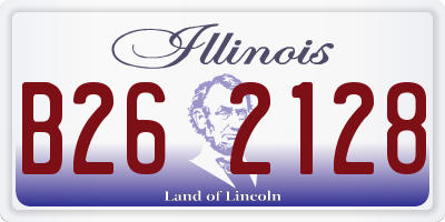 IL license plate B262128
