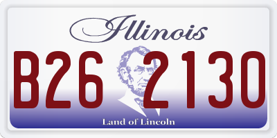 IL license plate B262130