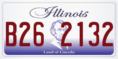 IL license plate B262132