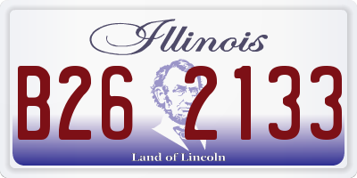IL license plate B262133