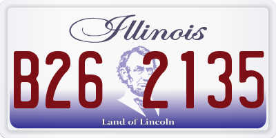 IL license plate B262135