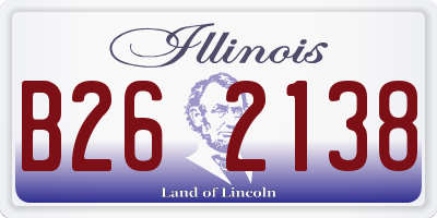 IL license plate B262138