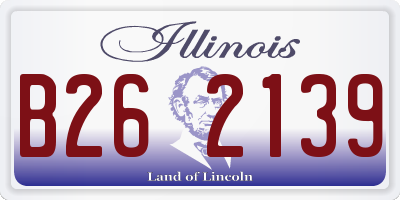 IL license plate B262139