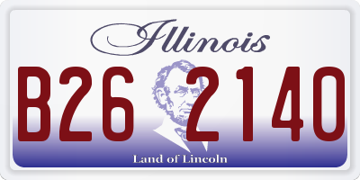 IL license plate B262140