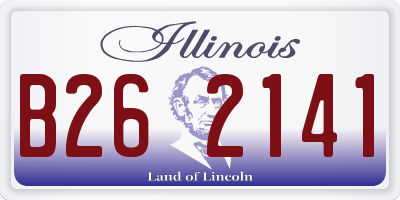 IL license plate B262141