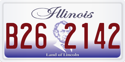 IL license plate B262142