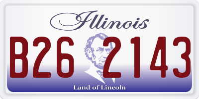 IL license plate B262143