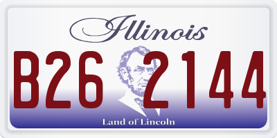 IL license plate B262144