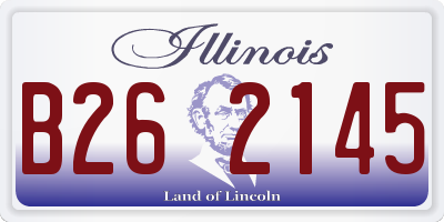 IL license plate B262145