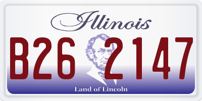 IL license plate B262147