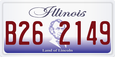 IL license plate B262149