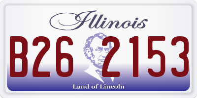 IL license plate B262153