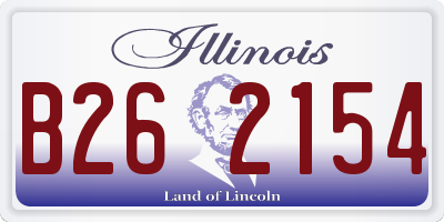 IL license plate B262154