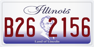 IL license plate B262156