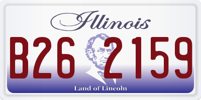IL license plate B262159