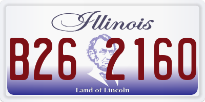 IL license plate B262160