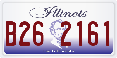 IL license plate B262161