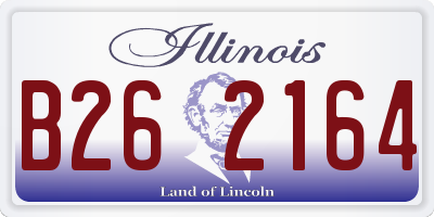 IL license plate B262164