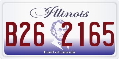 IL license plate B262165