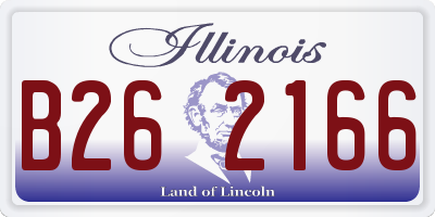 IL license plate B262166