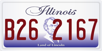 IL license plate B262167