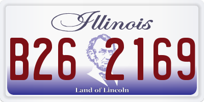 IL license plate B262169