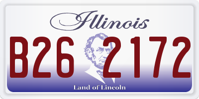 IL license plate B262172