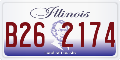 IL license plate B262174