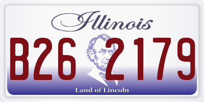 IL license plate B262179