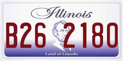 IL license plate B262180