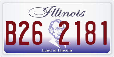IL license plate B262181