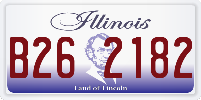 IL license plate B262182
