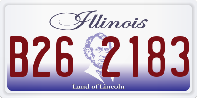 IL license plate B262183